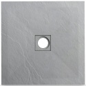 Stone Tray - Brodzik kompozytowy "F" jasnoszary 80x80x2,5