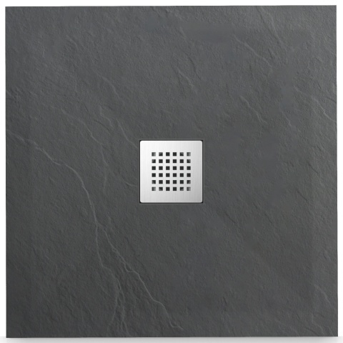 Stone Tray - Brodzik kompozytowy "F"ciemnoszary 80x80x2,5 Stone Tray - Brodzik kompozytowy "F"ciemnoszary 80x80x2,5