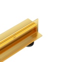 W-Drain NEXT 2w1 Odpływ liniowy ścienny 60 cm dwustronny złoty