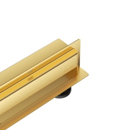 W-Drain NEXT 2w1 Odpływ liniowy ścienny 70 cm dwustronny złoty