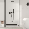 W-Drain NEXT 2w1 Odpływ liniowy ścienny 80 cm dwustronny czarny