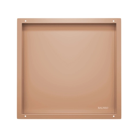WALL-BOX NO RIM - Półka wnękowa bezramkowa COPPER 30x30x10 cm WALL-BOX NO RIM - Półka wnękowa bezramkowa COPPER 30x30x10 cm