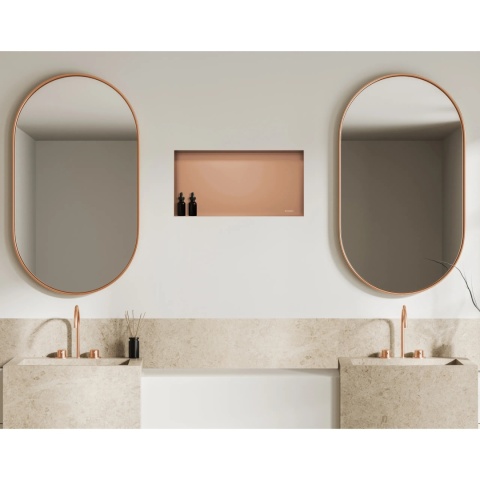 WALL-BOX NO RIM - Półka wnękowa bezramkowa COPPER 60x30x10 cm WALL-BOX NO RIM - Półka wnękowa bezramkowa COPPER 60x30x10 cm