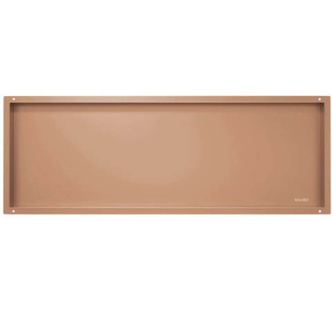 WALL-BOX NO RIM - Półka wnękowa bezramkowa COPPER 90x30x10 cm WALL-BOX NO RIM - Półka wnękowa bezramkowa COPPER 90x30x10 cm