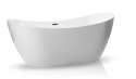Wanna wolnostojąca PARMA z pokrywką MIRROR GOLD - 170 x 72 cm