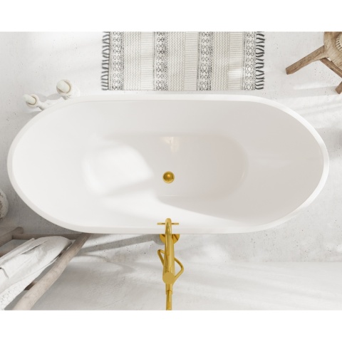 Wanna wolnostojąca PARMA z pokrywką MIRROR GOLD - 170 x 72 cm Wanna wolnostojąca PARMA z pokrywką MIRROR GOLD - 170 x 72 cm
