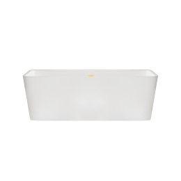 Wanna wolnostojąca ROMA z pokrywką MIRROR GOLD - 170 x 80 cm