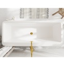 Wanna wolnostojąca ROMA z pokrywką MIRROR GOLD - 170 x 80 cm