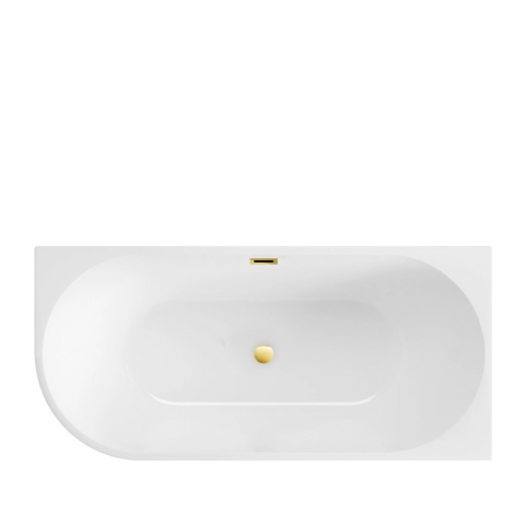 Wanna wolnostojąca narożna lewa AVOLA z pokrywką MIRROR GOLD - 160 x 80 cm Wanna wolnostojąca narożna lewa AVOLA z pokrywką MIRROR GOLD - 160 x 80 cm