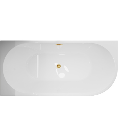 Wanna wolnostojąca narożna lewa AVOLA z pokrywką MIRROR GOLD - 170 x 80 cm Wanna wolnostojąca narożna lewa AVOLA z pokrywką MIRROR GOLD - 170 x 80 cm