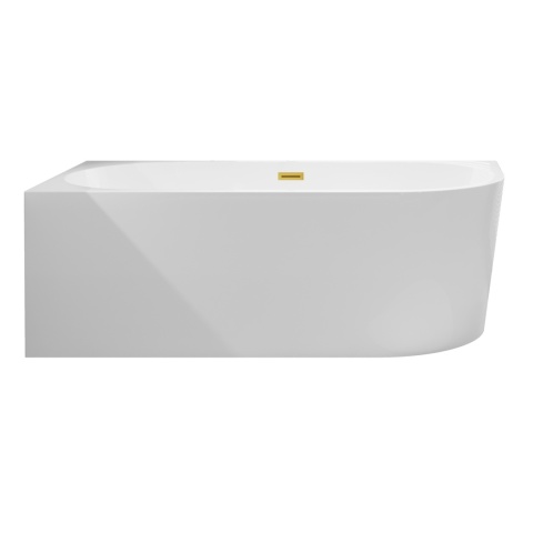 Wanna wolnostojąca narożna lewa AVOLA z pokrywką MIRROR GOLD - 170 x 80 cm Wanna wolnostojąca narożna lewa AVOLA z pokrywką MIRROR GOLD - 170 x 80 cm