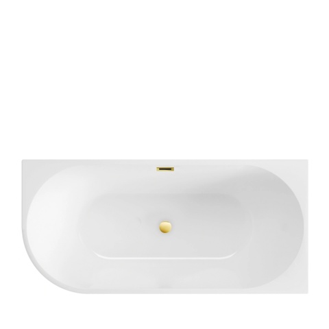 Wanna wolnostojąca narożna lewa AVOLA z pokrywką MIRROR GOLD - 170 x 80 cm Wanna wolnostojąca narożna lewa AVOLA z pokrywką MIRROR GOLD - 170 x 80 cm
