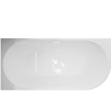 Wanna wolnostojąca narożna lewa AVOLA z pokrywką WHITE - 160 x 80 cm
