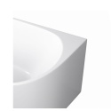 Wanna wolnostojąca narożna lewa AVOLA z pokrywką WHITE - 170 x 80 cm