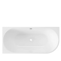 Wanna wolnostojąca narożna lewa AVOLA z pokrywką WHITE - 170 x 80 cm