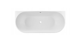 Wanna wolnostojąca przyścienna VIVA z pokrywką WHITE - 150 x 75 cm