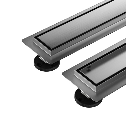 Duplex Next 2w1 Odpływ liniowy 80 cm dwustronny Gun Metal Duplex Next 2w1 Odpływ liniowy 80 cm dwustronny Gun Metal