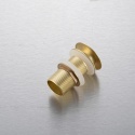 Korek umywalkowy mosiężny Klik Klak model A bez przelewu - Brushed Gold