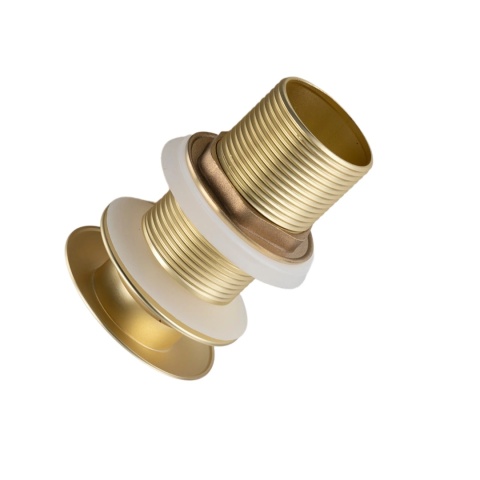 Korek umywalkowy mosiężny Klik Klak model A bez przelewu - Brushed Gold Korek umywalkowy mosiężny Klik Klak model A bez przelewu - Brushed Gold