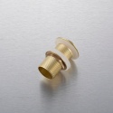 Korek umywalkowy mosiężny Klik Klak model B bez przelewu - Brushed Gold