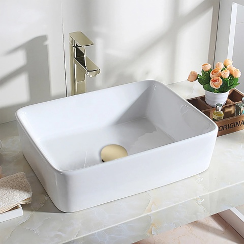 Korek umywalkowy mosiężny Klik Klak model C bez przelewu - Brushed Gold Korek umywalkowy mosiężny Klik Klak model C bez przelewu - Brushed Gold