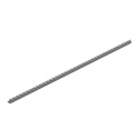 Listwa spadkowa do szkła prawa 120 cm Gun Metal