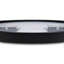 Lustro niepodświetlane okrągłe CORINA BLACK 70 cm, rama aluminiowa
