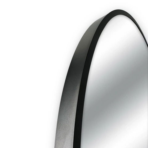 Lustro niepodświetlane okrągłe CORINA BLACK 70 cm, rama aluminiowa Lustro niepodświetlane okrągłe CORINA BLACK 70 cm, rama aluminiowa