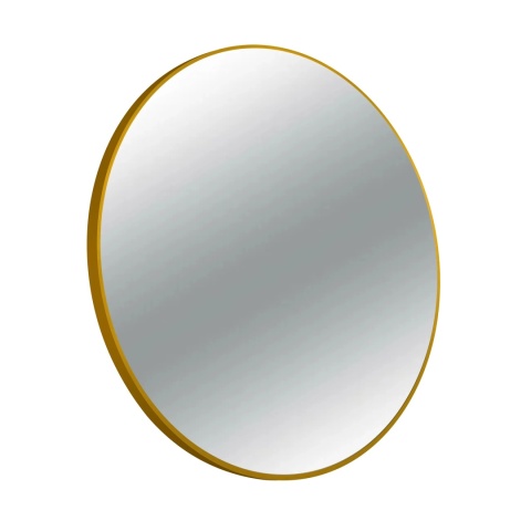 Lustro niepodświetlane okrągłe CORINA GOLD 100 cm, rama aluminiowa Lustro niepodświetlane okrągłe CORINA GOLD 100 cm, rama aluminiowa