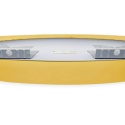 Lustro niepodświetlane okrągłe CORINA GOLD 60 cm, rama aluminiowa