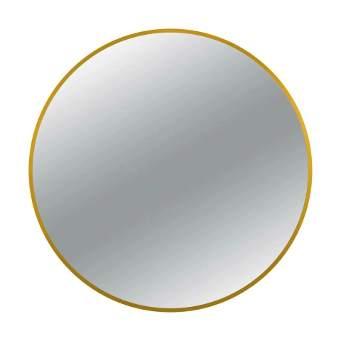 Lustro niepodświetlane okrągłe CORINA GOLD 70 cm, rama aluminiowa Lustro niepodświetlane okrągłe CORINA GOLD 70 cm, rama aluminiowa