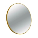 Lustro niepodświetlane okrągłe CORINA GOLD 70 cm, rama aluminiowa