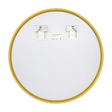 Lustro niepodświetlane okrągłe CORINA GOLD 70 cm, rama aluminiowa