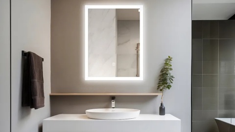 Lustro podświetlane 50x70 cm COSMO- Antypara, Ściemnianie, Zmiana Barwy Lustro podświetlane 50x70 cm COSMO- Antypara, Ściemnianie, Zmiana Barwy