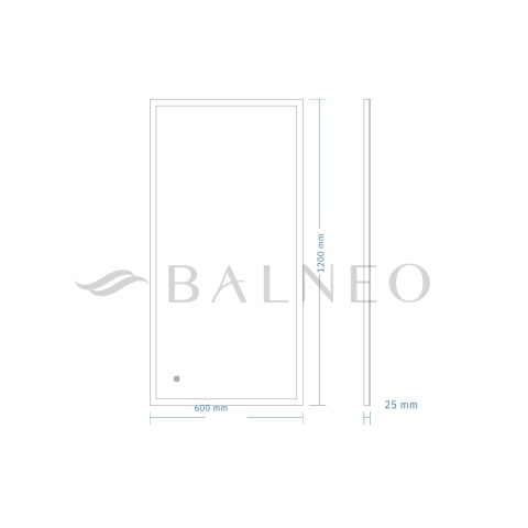 Lustro podświetlane 60x120 cm COSMO- Antypara, Ściemnianie, Zmiana Barwy Lustro podświetlane 60x120 cm COSMO- Antypara, Ściemnianie, Zmiana Barwy