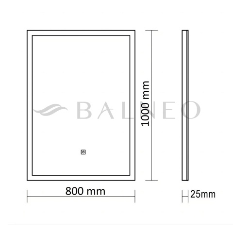 Lustro podświetlane 80x100 cm COSMO- Antypara, Ściemnianie, Zmiana Barwy Lustro podświetlane 80x100 cm COSMO- Antypara, Ściemnianie, Zmiana Barwy