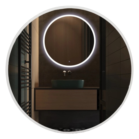 Lustro podświetlane MOON 70 cm- Antypara, Ściemnianie, Zmiana barwy Lustro podświetlane MOON 70 cm- Antypara, Ściemnianie, Zmiana barwy