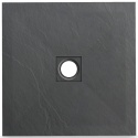 Stone Tray - Brodzik kompozytowy "F"ciemnoszary 80x80x2,5