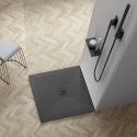 Stone Tray - Brodzik kompozytowy "F"ciemnoszary 80x80x2,5
