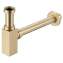 Syfon umywalkowy mosiężny kwadratowy Brushed Gold