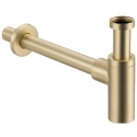 Syfon umywalkowy mosiężny okrągły Brushed Gold