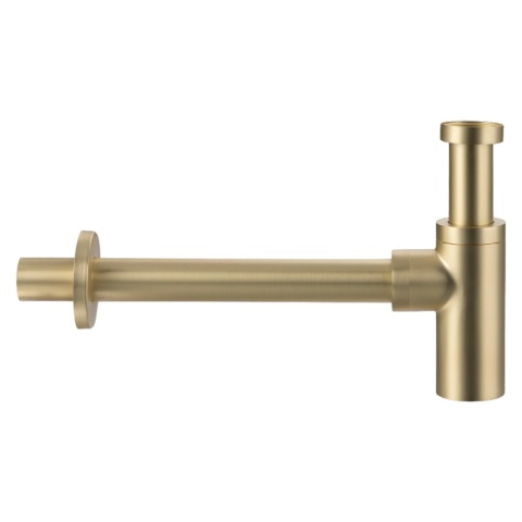 Syfon umywalkowy mosiężny okrągły Brushed Gold Syfon umywalkowy mosiężny okrągły Brushed Gold