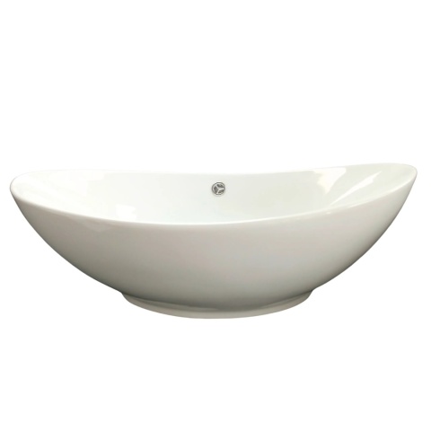 Umywalka nablatowa ZERRA 59 x 39 cm biała, ceramiczna Umywalka nablatowa ZERRA 59 x 39 cm biała, ceramiczna