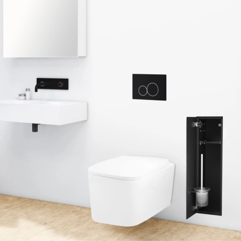 WALL-BOX BRUSH "L" LEWY - BLACK GLASS 68,2 x 23,2 x 15 cm WALL-BOX BRUSH "L" LEWY - BLACK GLASS 68,2 x 23,2 x 15 cm