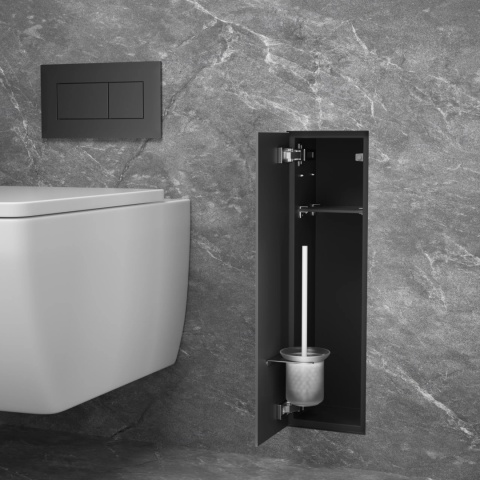 WALL-BOX BRUSH "L" LEWY - BLACK GLASS 68,2 x 23,2 x 15 cm WALL-BOX BRUSH "L" LEWY - BLACK GLASS 68,2 x 23,2 x 15 cm