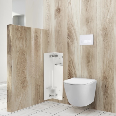 WALL-BOX BRUSH "L" LEWY - WHITE GLASS 68,2 x 23,2 x 15 cm WALL-BOX BRUSH "L" LEWY - WHITE GLASS 68,2 x 23,2 x 15 cm
