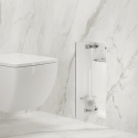 WALL-BOX BRUSH "L" LEWY - WHITE GLASS 68,2 x 23,2 x 15 cm