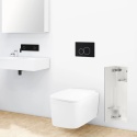 WALL-BOX BRUSH "L" LEWY - WHITE GLASS 68,2 x 23,2 x 15 cm