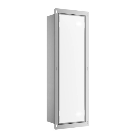 WALL-BOX BRUSH "L" LEWY - WHITE GLASS 68,2 x 23,2 x 15 cm WALL-BOX BRUSH "L" LEWY - WHITE GLASS 68,2 x 23,2 x 15 cm