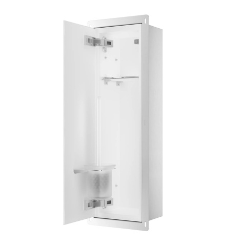 WALL-BOX BRUSH "L" LEWY - WHITE GLASS 68,2 x 23,2 x 15 cm WALL-BOX BRUSH "L" LEWY - WHITE GLASS 68,2 x 23,2 x 15 cm